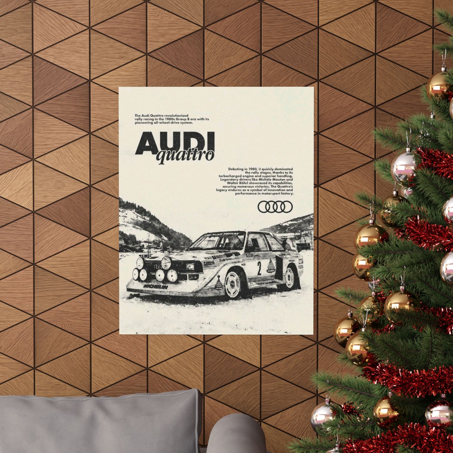 Audi S1 Vintage Rally Poster