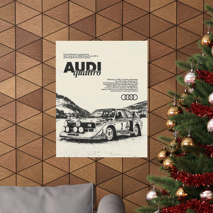 Audi S1 Vintage Rally Poster