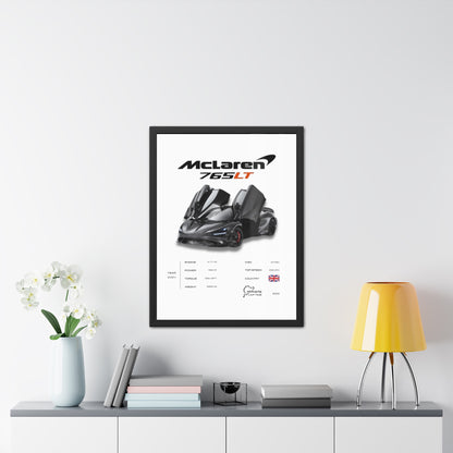 McLaren 765LT Framed Poster