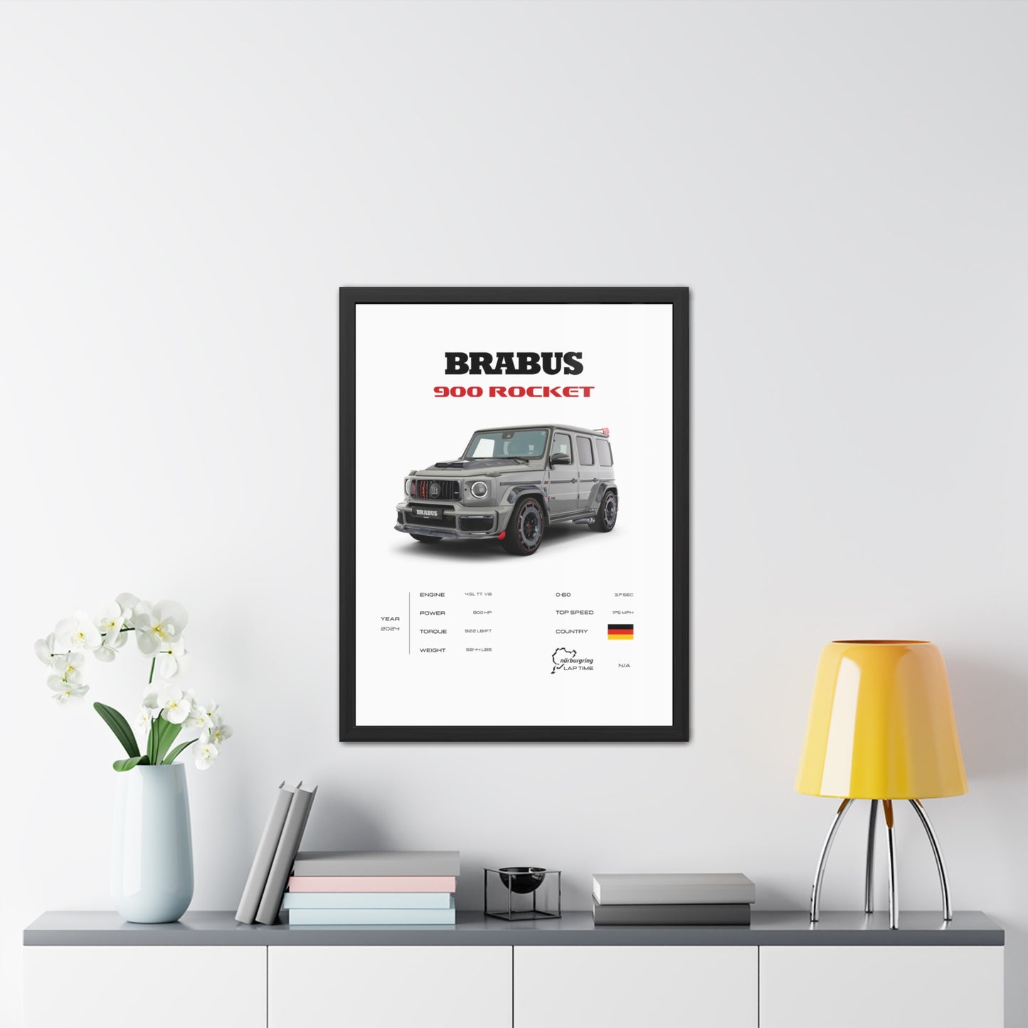 Brabus 900 Rocket Framed Poster