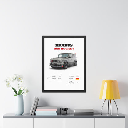 Brabus 900 Rocket Framed Poster