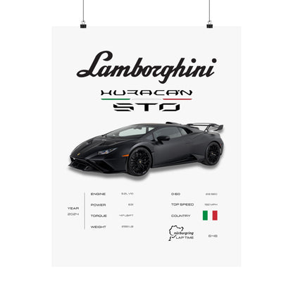 Lamborghini Huracan STO Poster