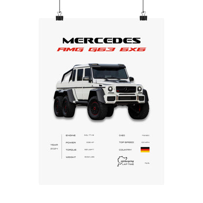 AMG G63 6x6 Poster