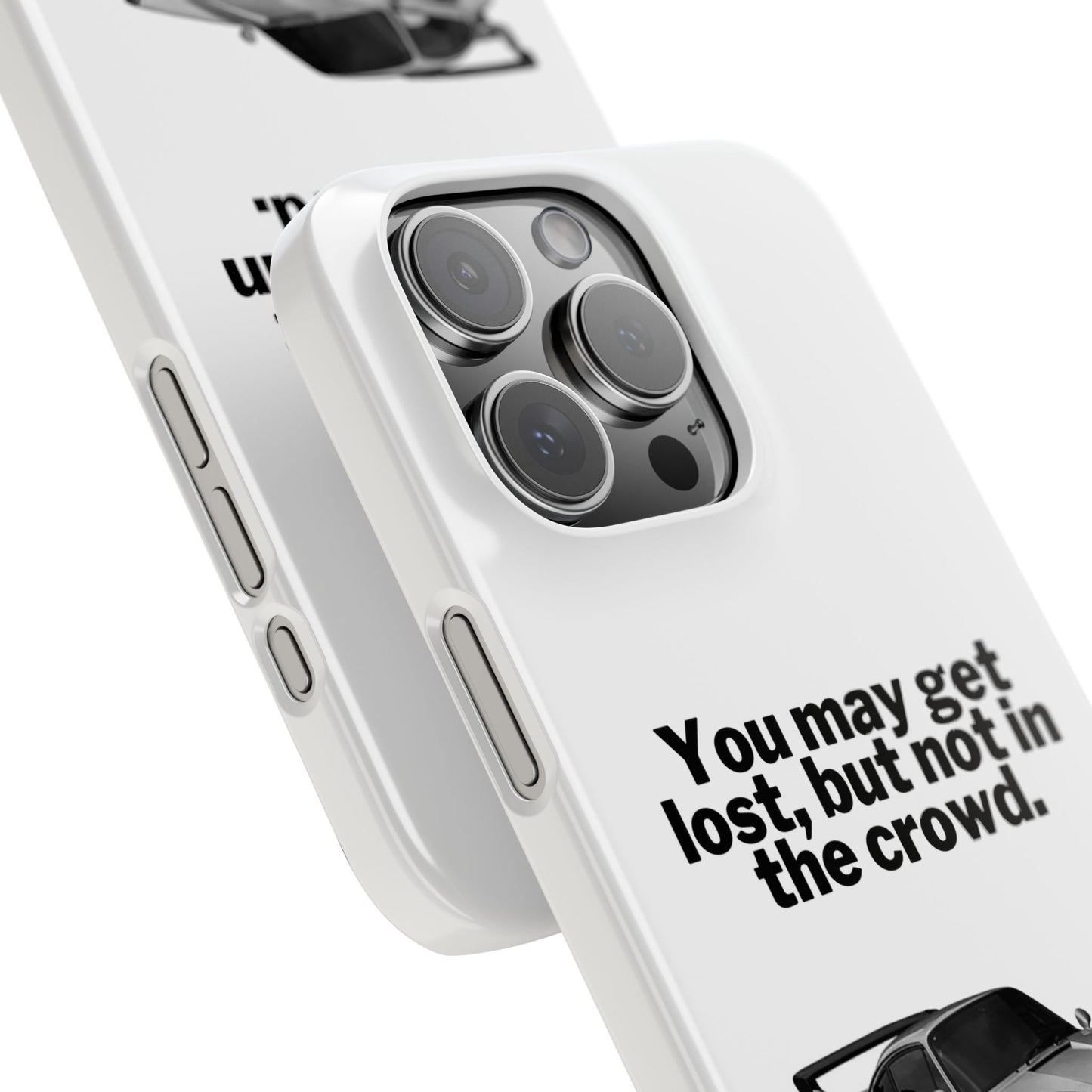 Lost In The Crowd iPhone Case - White