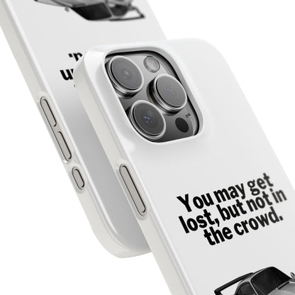 Lost In The Crowd iPhone Case - White