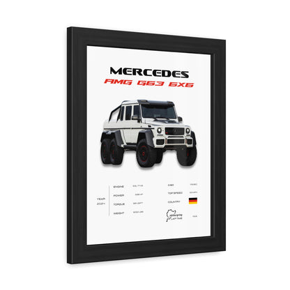 AMG G63 6x6 Framed Poster