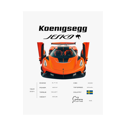 Koenigsegg Jesko Poster
