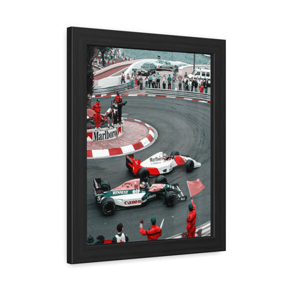 Vintage Monaco F1 Framed Poster
