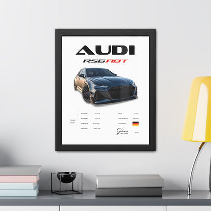 Audi RS6 ABT Framed Poster