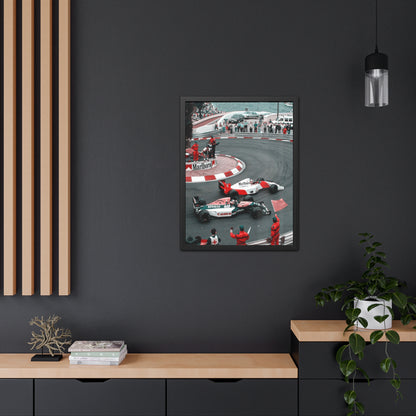 Vintage Monaco F1 Framed Poster