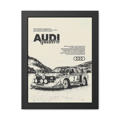 Audi S1 Vintage Rally Framed Poster