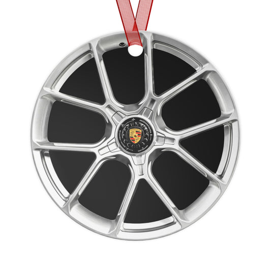 Porsche Wheel Metal Ornament
