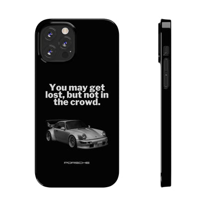 Lost In The Crowd iPhone Case - Black