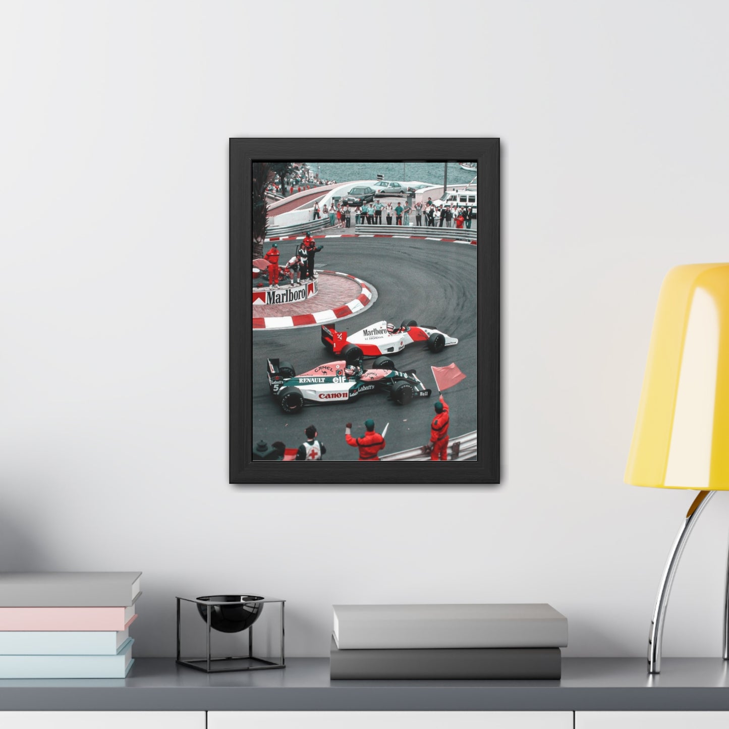 Vintage Monaco F1 Framed Poster