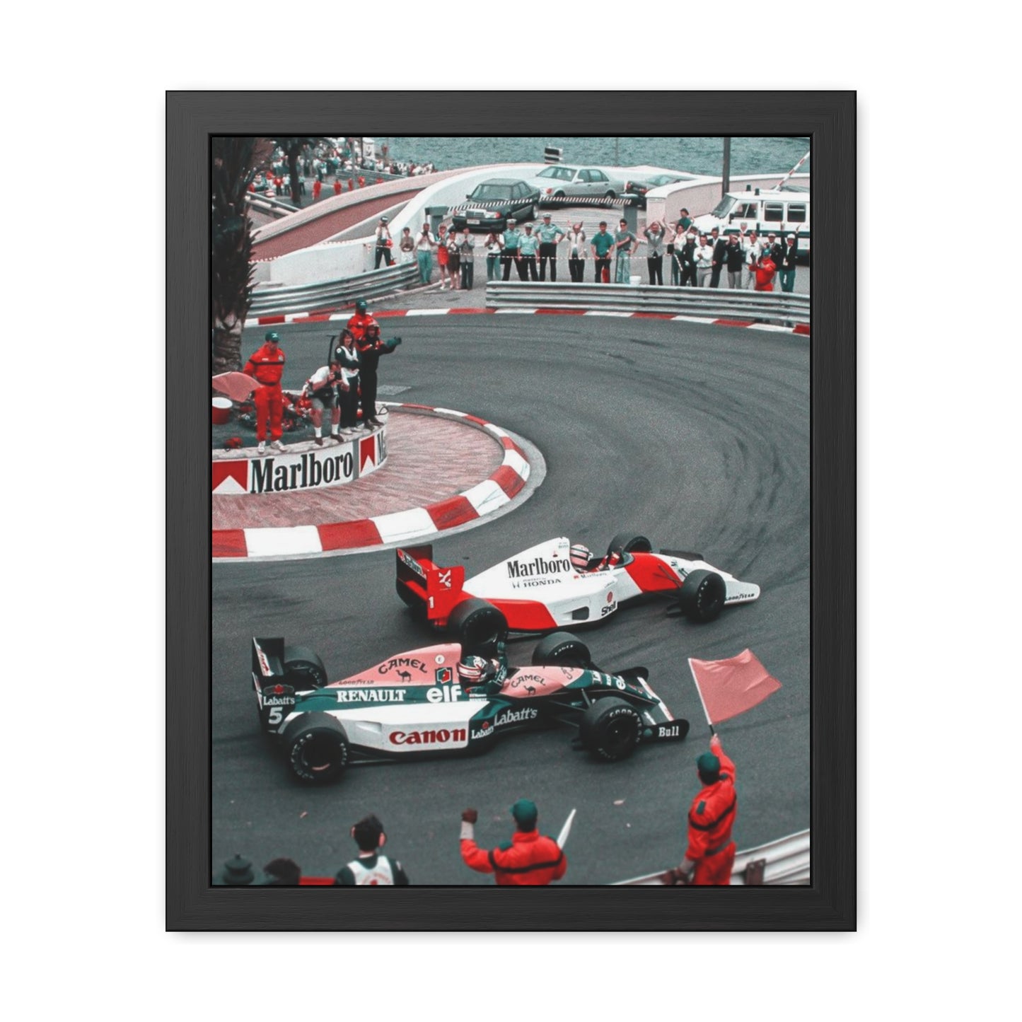 Vintage Monaco F1 Framed Poster