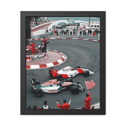 Vintage Monaco F1 Framed Poster