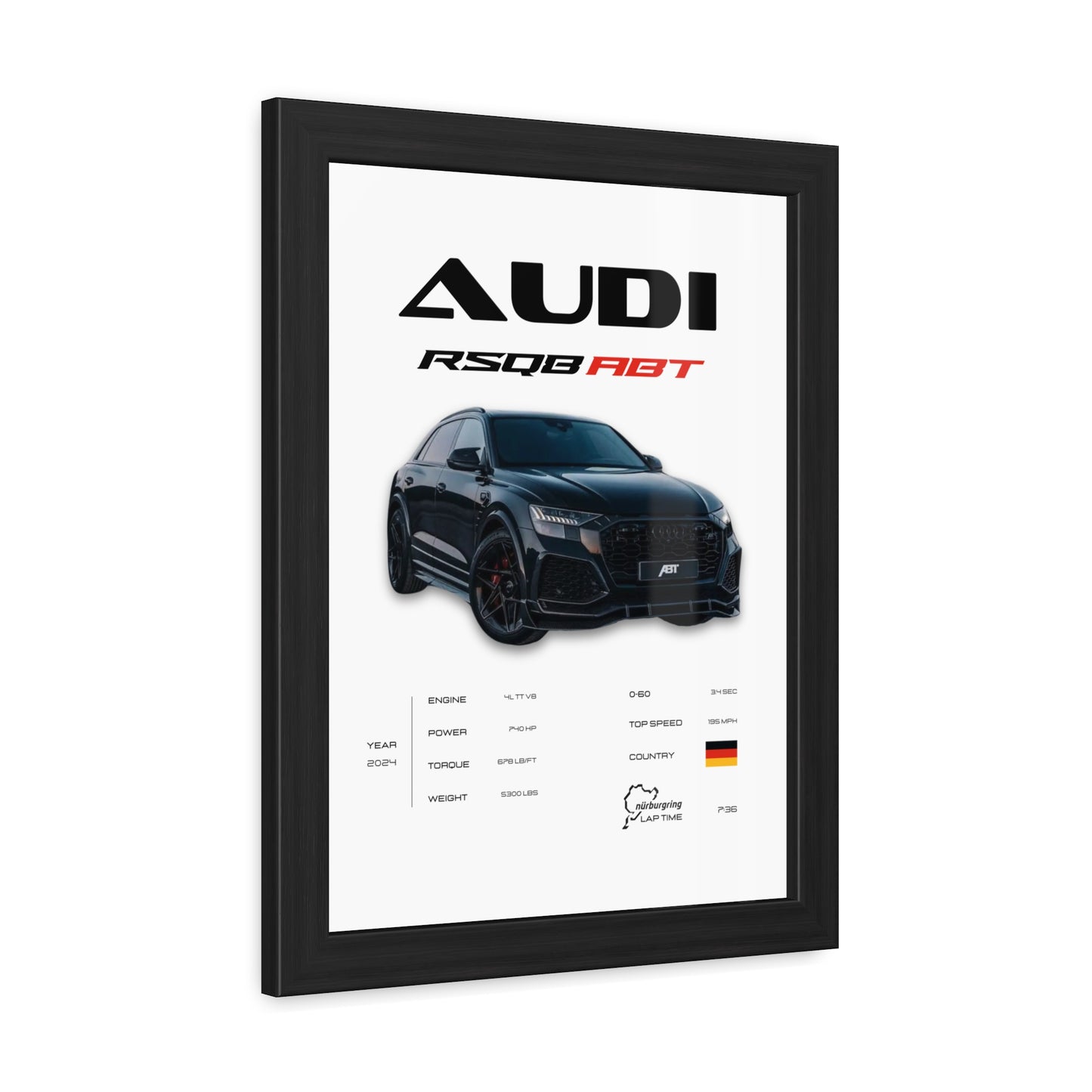 Audi RSQ8 Framed Poster