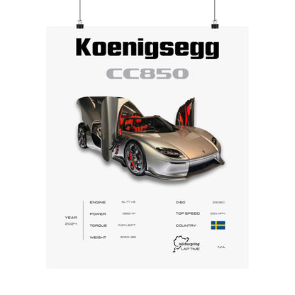 Koenigsegg CC850 Poster