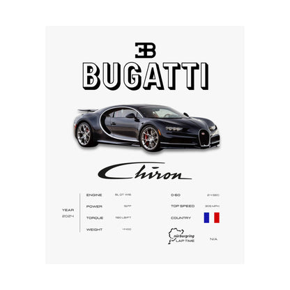 Bugatti Chiron Poster