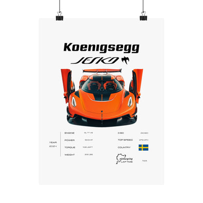 Koenigsegg Jesko Poster