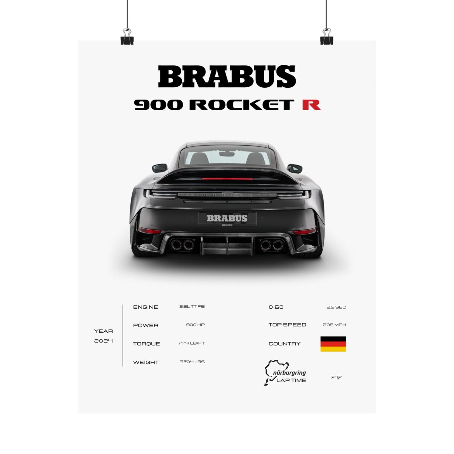 Brabus 900 Rocket R Poster