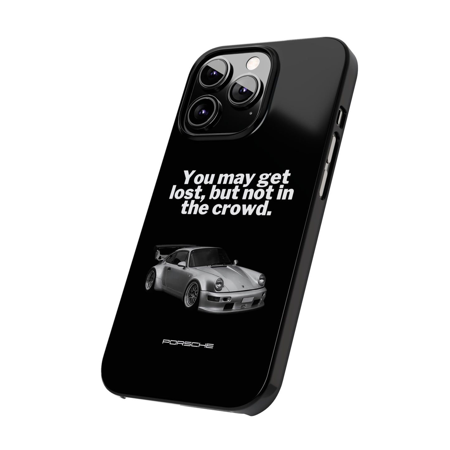 Lost In The Crowd iPhone Case - Black