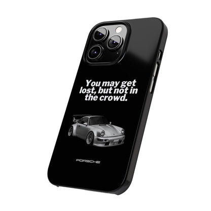Lost In The Crowd iPhone Case - Black