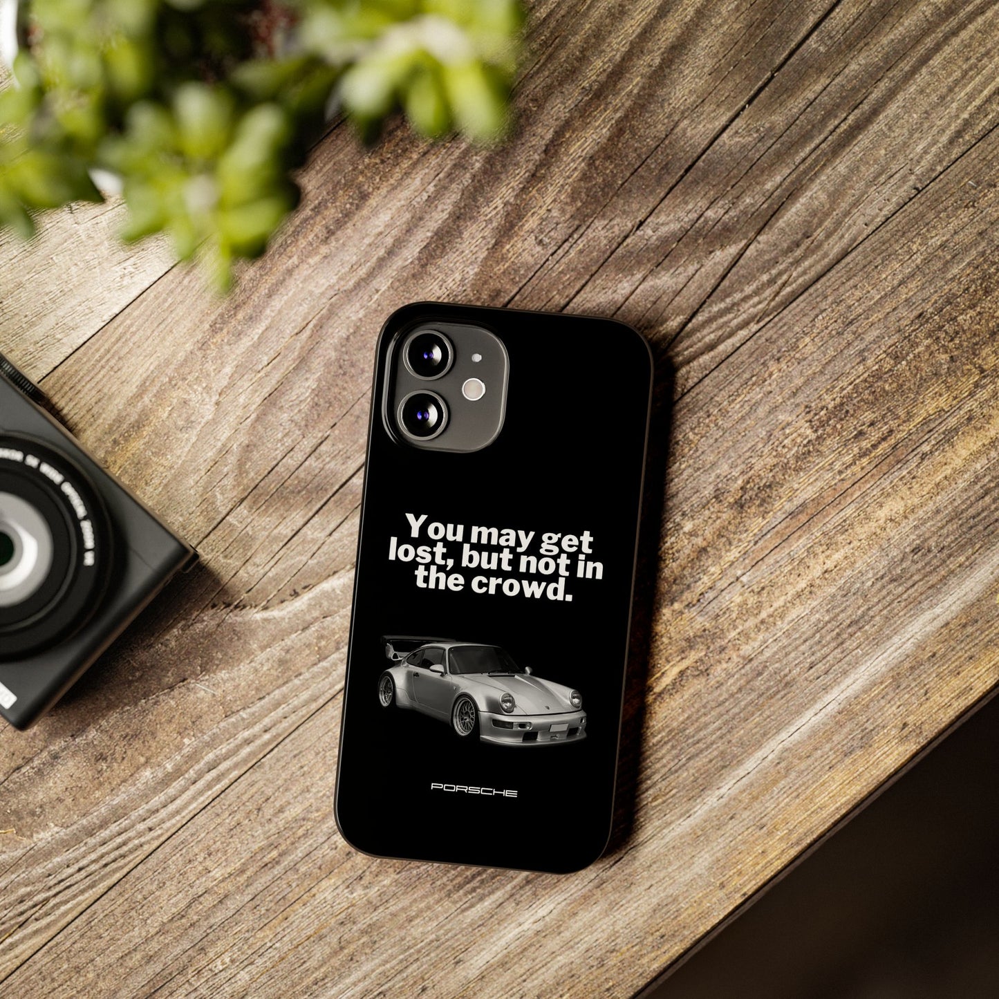 Lost In The Crowd iPhone Case - Black