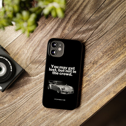 Lost In The Crowd iPhone Case - Black