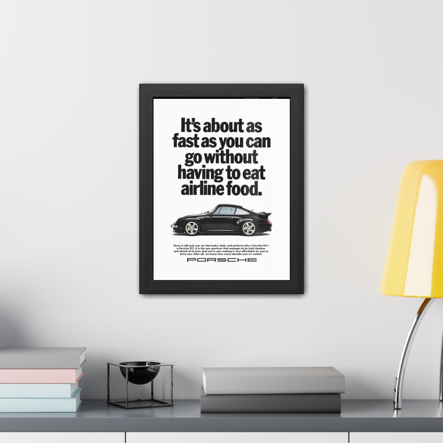 Vintage Porsche Ad Framed Poster