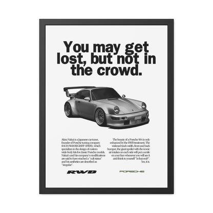Vintage RWB Framed Poster