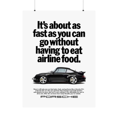 Vintage Porsche Ad Poster
