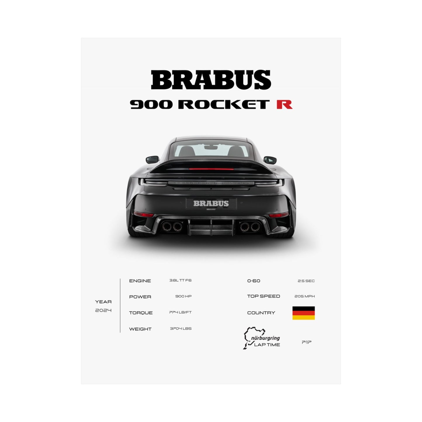 Brabus 900 Rocket R Poster
