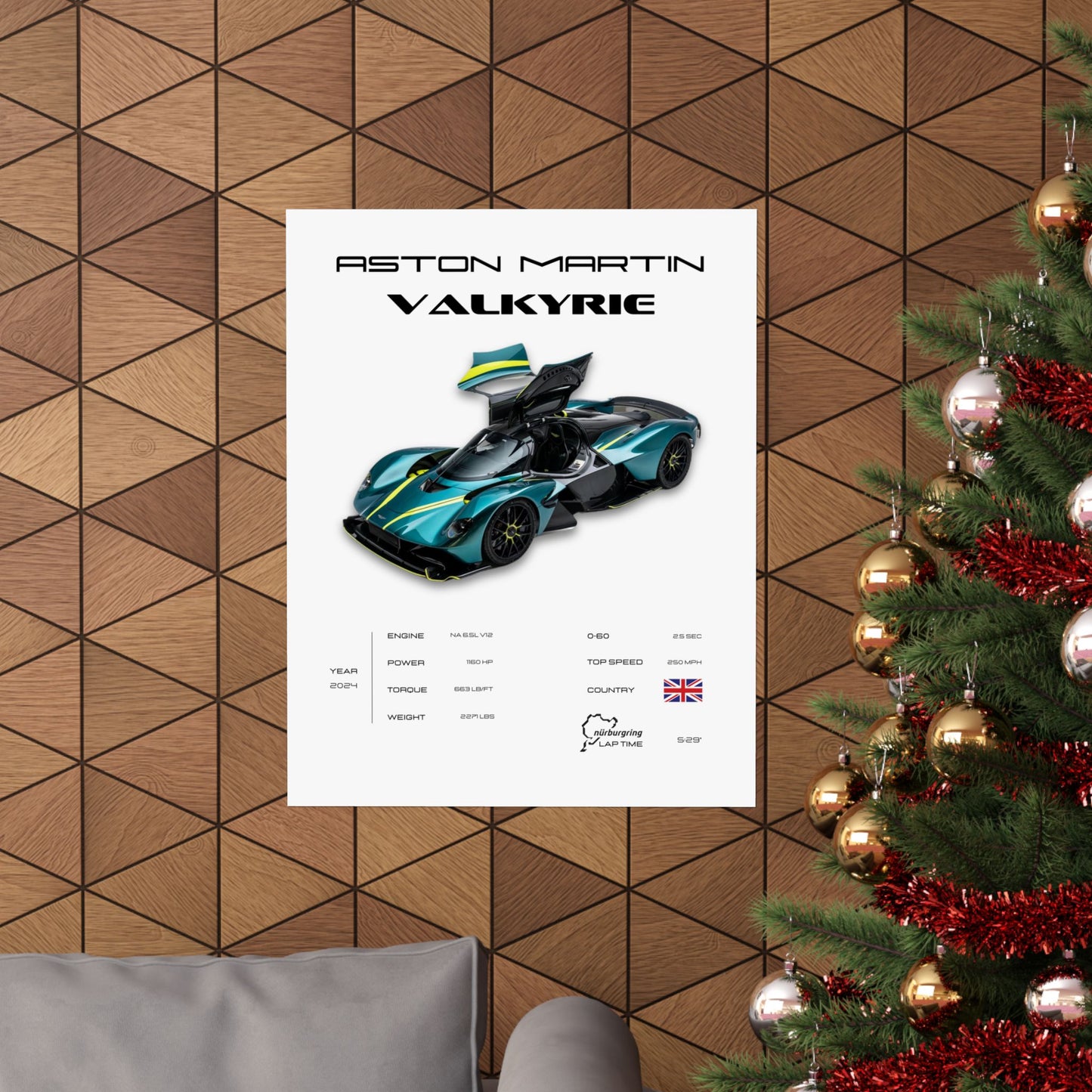 Aston Martin Valkyrie Poster