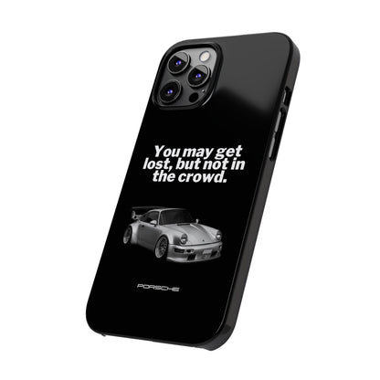 Lost In The Crowd iPhone Case - Black