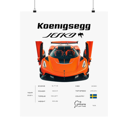 Koenigsegg Jesko Poster