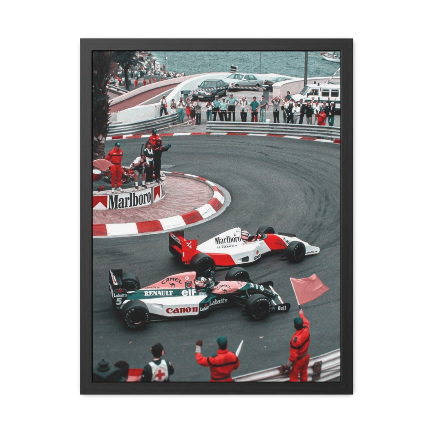 Vintage Monaco F1 Framed Poster