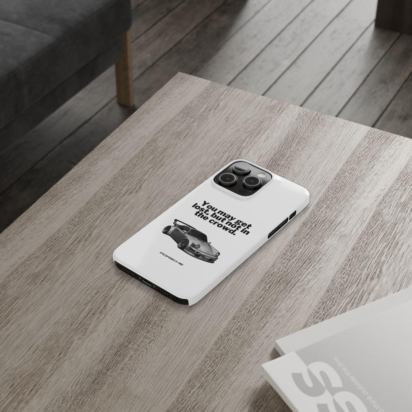 Lost In The Crowd iPhone Case - White
