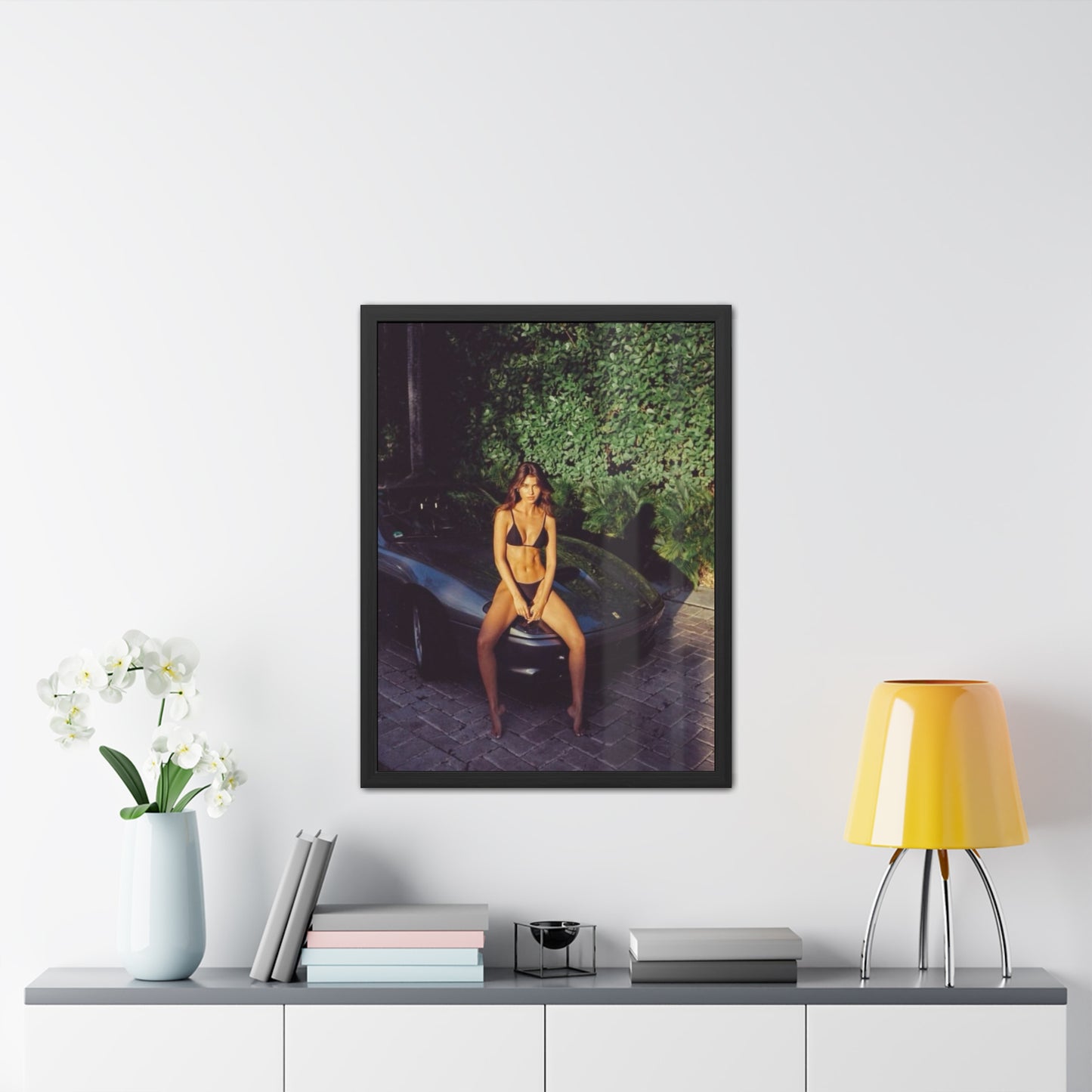 Ferrari Chick Framed Poster