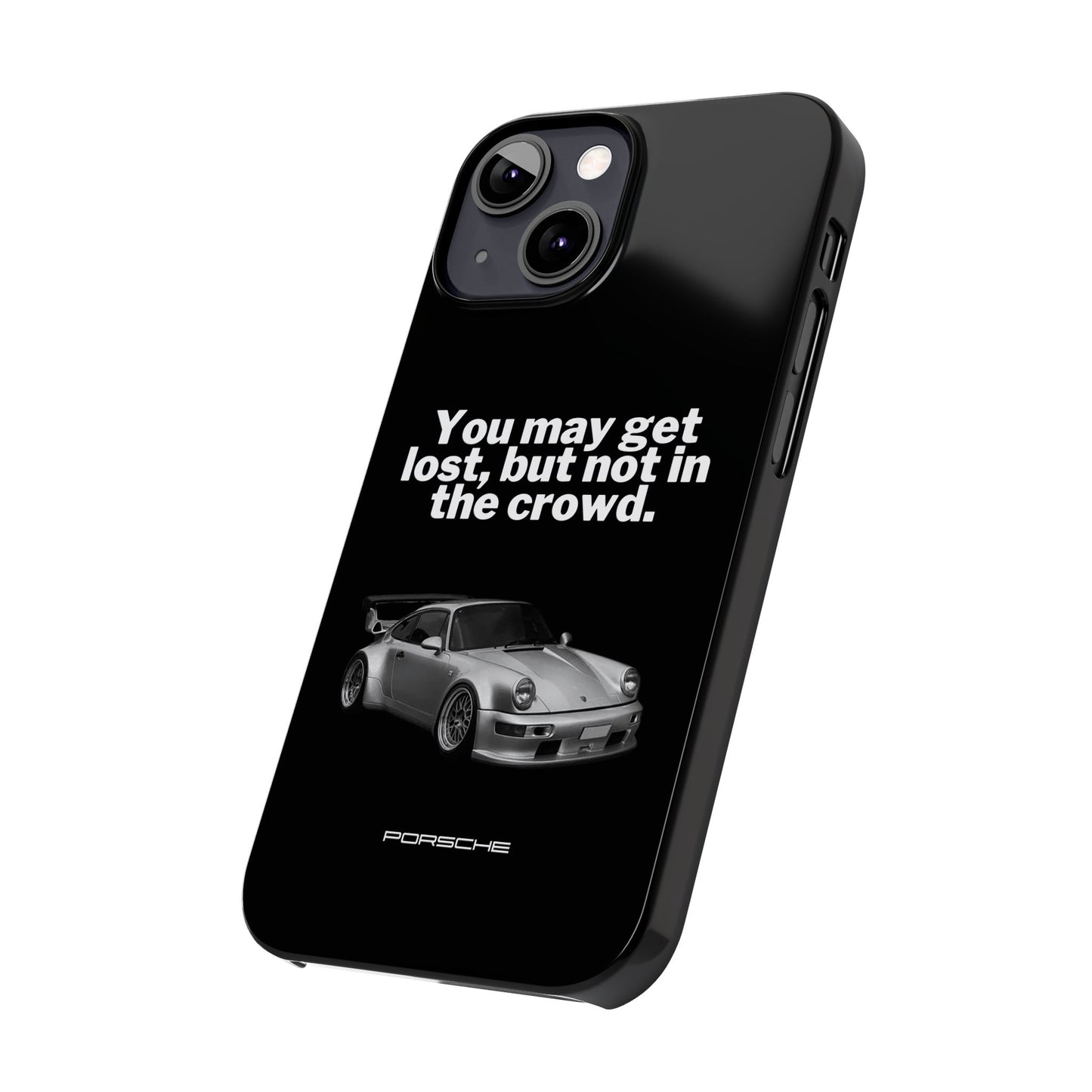 Lost In The Crowd iPhone Case - Black