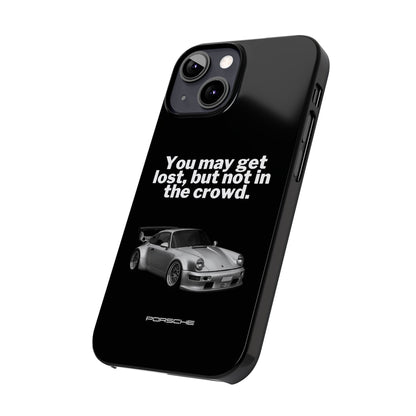 Lost In The Crowd iPhone Case - Black