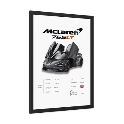 McLaren 765LT Framed Poster