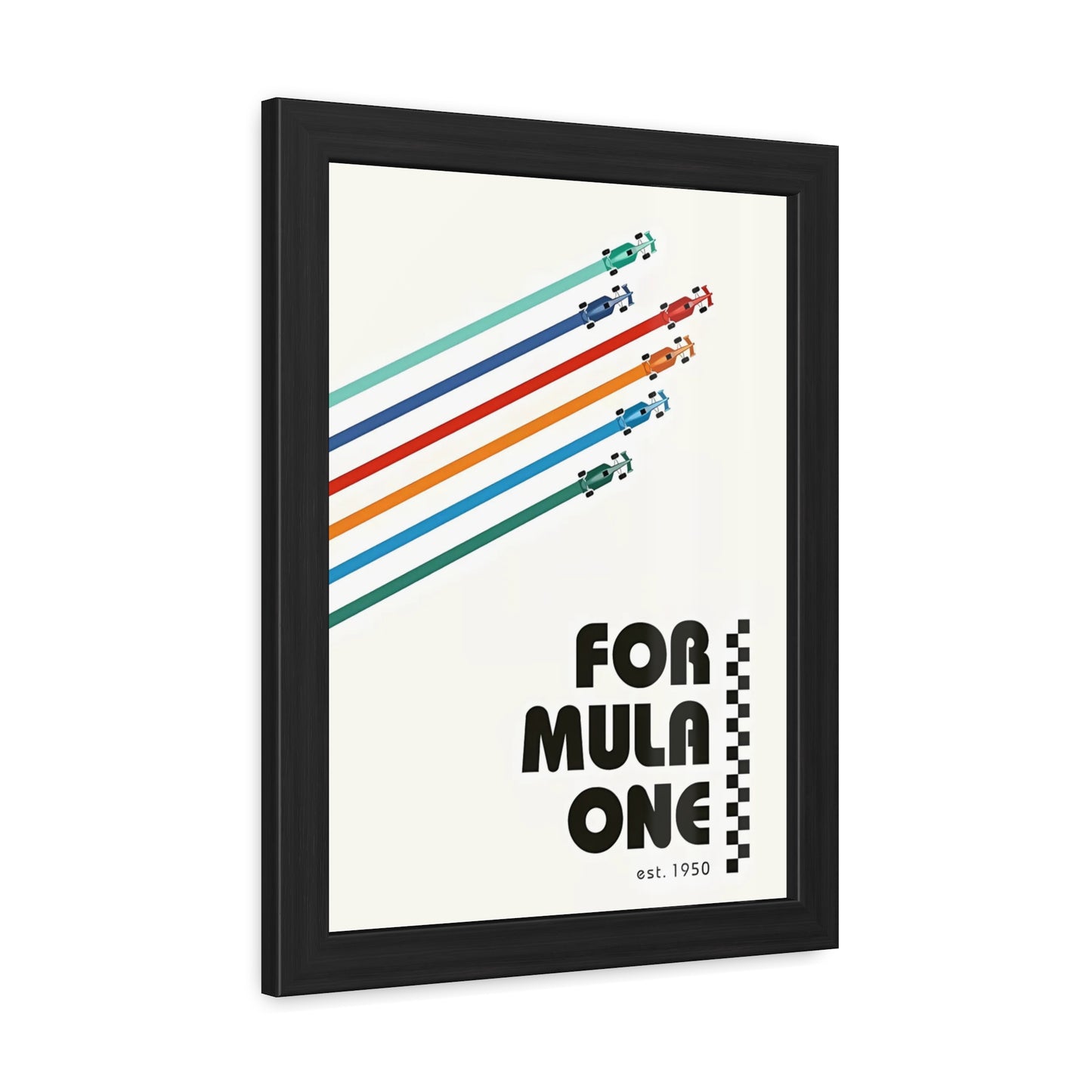 Vintage F1 Graphic Framed Poster