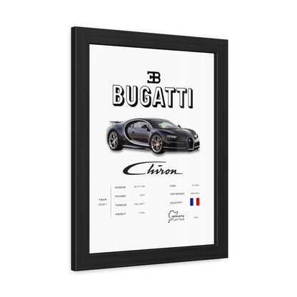 Bugatti Chiron Framed Poster