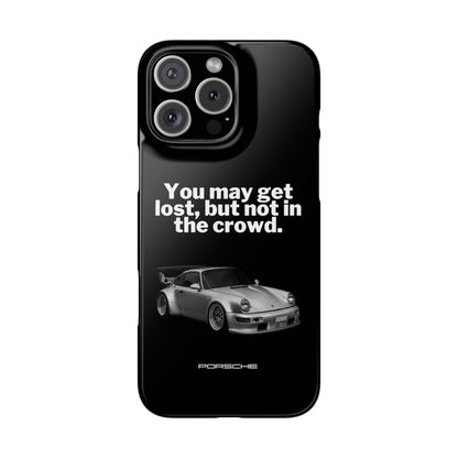 Lost In The Crowd iPhone Case - Black