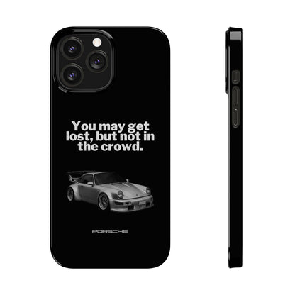 Lost In The Crowd iPhone Case - Black