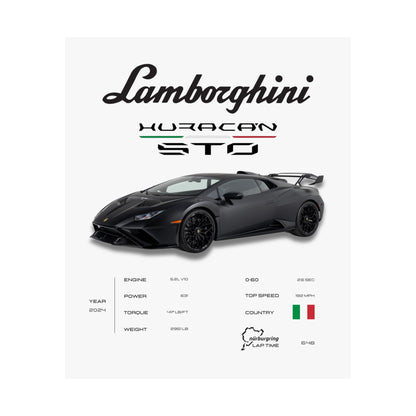 Lamborghini Huracan STO Poster