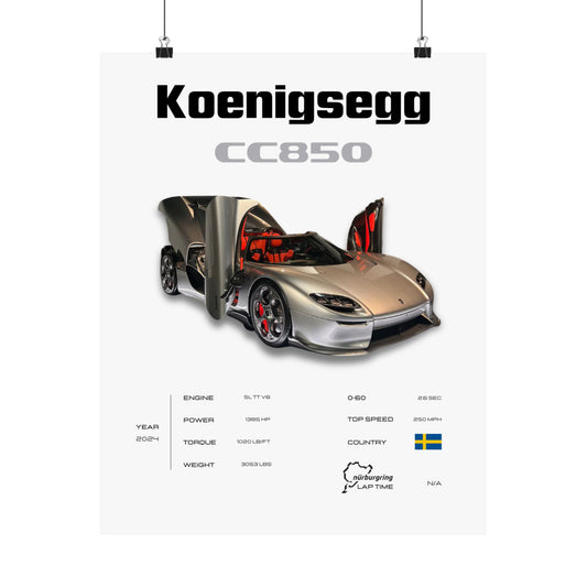 Koenigsegg CC850 Poster