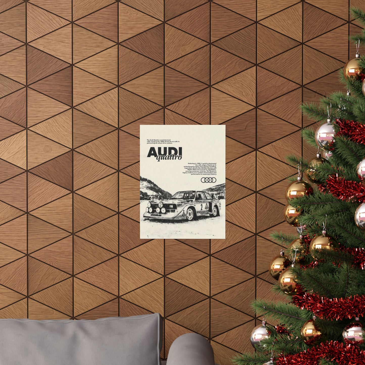 Audi S1 Vintage Rally Poster