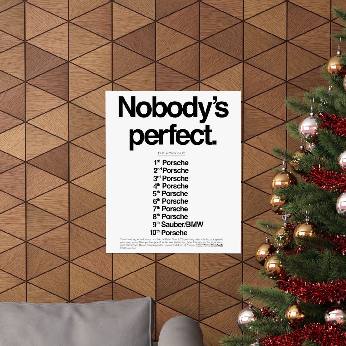 Nobody's Perfect Porsche Poster